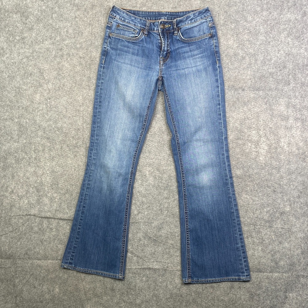 Buffalo David Bitton Jeans Womens Sz 27 Mega Bootcut Jeans Mid Rise Stretch